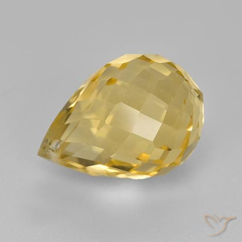 Citrino Oro naturale da 4.21 ct, Taglio briolette, VVS-VS