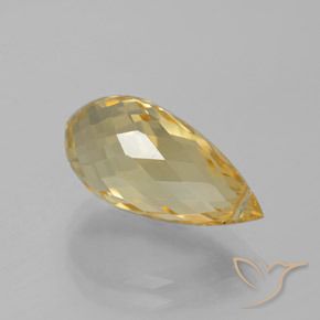 Citrino Oro naturale da 6.05 ct, Taglio briolette, VVS-VS
