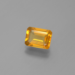 Citrino Giallo oro naturale da 1.51 ct, Taglio smeraldo, VS