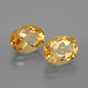 Citrino naturale dorato da 3,84 ct, taglio ovale, VVS-VS