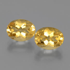 Citrino naturale oro da  ct, taglio ovale, VVS