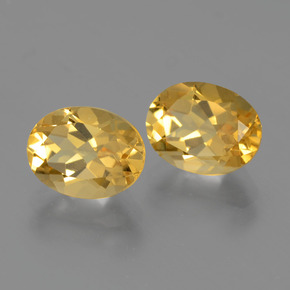 Citrino naturale oro da  ct, taglio ovale, VVS