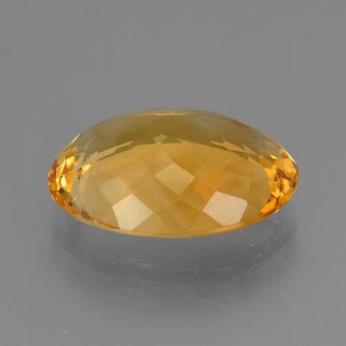 Citrino arancio scuro-oro naturale da 16,50 ct, taglio ovale, VVS-VS
