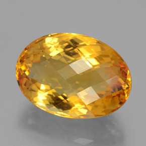 Citrino naturale oro da 18,14 ct, taglio ovale, VVS