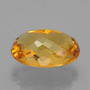 Citrino naturale oro da 18,14 ct, taglio ovale, VVS