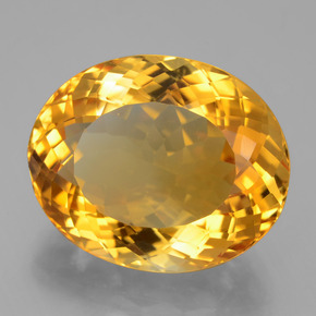Citrino Arancio intenso-OroG naturale da 21.65 ct, Taglio ovale, VVS-VS