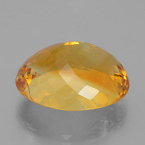 Citrino Arancio intenso-OroG naturale da 21.65 ct, Taglio ovale, VVS-VS