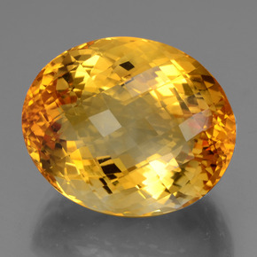 Citrino naturale oro da 47,50 ct, taglio ovale, VVS