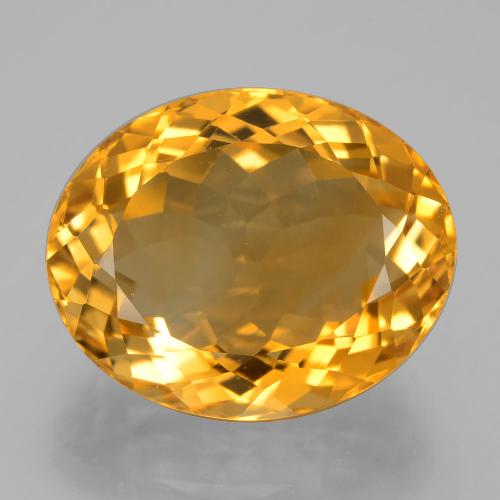 Citrino Arancio intenso-OroG naturale da 14.33 ct, Taglio ovale, VVS