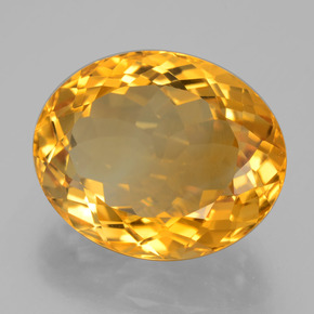 Citrino Arancio intenso-OroG naturale da 14.33 ct, Taglio ovale, VVS