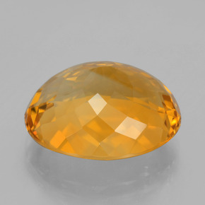 Citrino Arancio intenso-OroG naturale da 14.33 ct, Taglio ovale, VVS