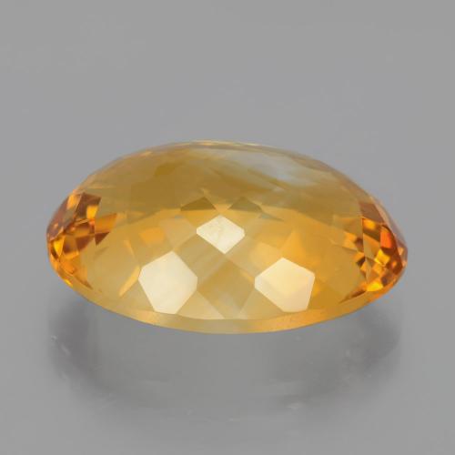 Citrino naturale dorato da 13,42 ct, taglio ovale, VVS