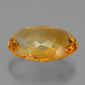 Citrino naturale dorato da 15,93 ct, taglio ovale, VVS