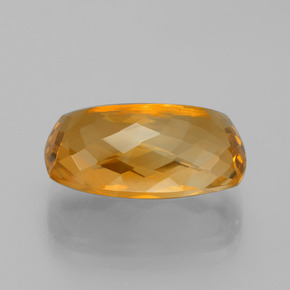 Citrino naturale oro da 11,75 ct, taglio a cuscino, VVS