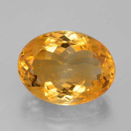 Citrino Arancio Scuro-Oro naturale da 13.82 ct, Taglio ovale, VVS