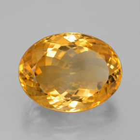 Citrino Arancio Scuro-Oro naturale da 13.82 ct, Taglio ovale, VVS