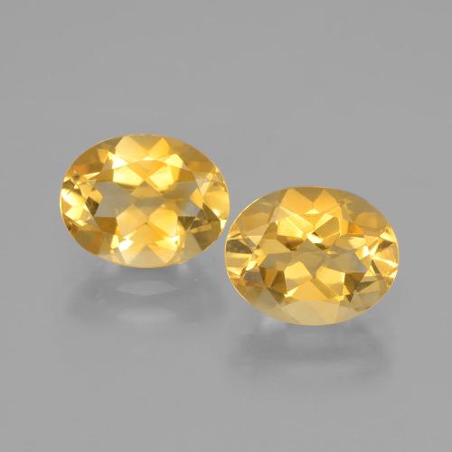 Citrino naturale dorato da 3,60 ct, taglio ovale, VVS-VS