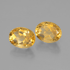 Citrino naturale dorato da 3,84 ct, taglio ovale, VVS