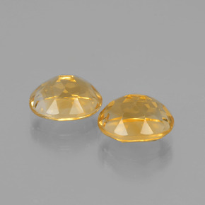 Citrino naturale dorato da 3,84 ct, taglio ovale, VVS