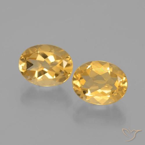 Citrino naturale dorato da 3,82 ct, taglio ovale, VVS-VS