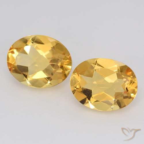 Gemme di Citrino Arancio-Oro naturale da 3.26 ct, Ovale, VVS-VS