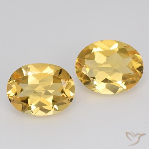 3.18ctw Naturale Oro medio Citrino, Ovale, VVS-VS