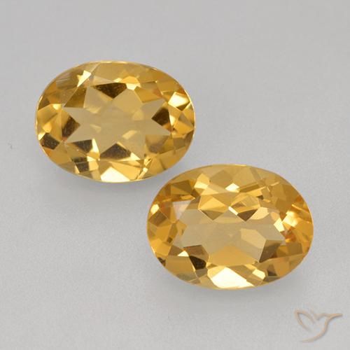 3.39ctw Naturale Arancio chiaro-Oro Citrino, Ovale, VVS-VS, Photo A