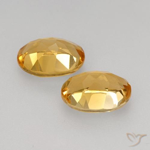 Gemme di Citrino Arancio chiaro-Oro naturale da 3.39 ct, Ovale, VVS-VS