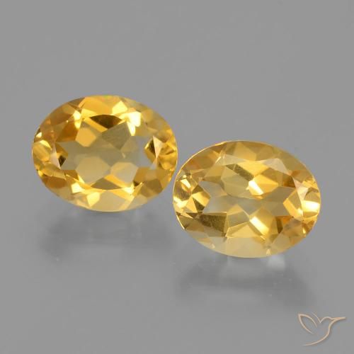 3.26ctw Naturale Oro medio Citrino, Ovale, VVS-VS