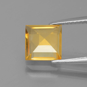 Citrino naturale oro da 1,77 ct, quadrato, VVS-VS