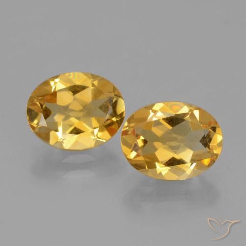 3.20ctw Naturale Oro profondo Citrino, Ovale, VVS-VS