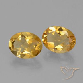 Gemme di Citrino Oro profondo naturale da 3.20 ct, Ovale, VVS-VS
