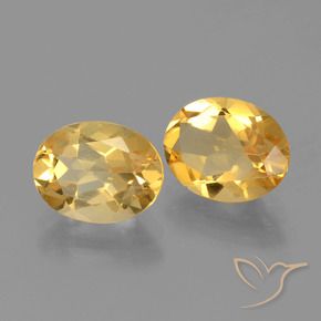 Gemme di Citrino Arancio Dorato Profondo naturale da 3.28 ct, Ovale, VVS-VS