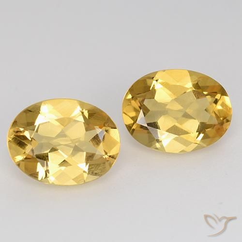3.07ctw Naturale Oro medio Citrino, Ovale, VVS-VS