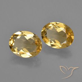 Gemme di Citrino Arancio Dorato Profondo naturale da 2.98 ct, Taglio ovale, VVS-VS
