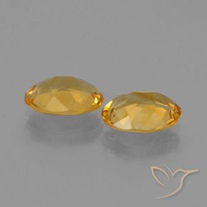 Gemme di Citrino Dorato medio-scuro naturale da 2.53 ct, Ovale, VS