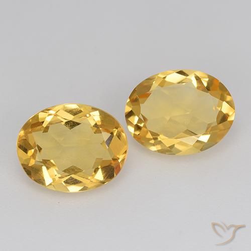 2.81ctw Naturale Dorato medio Citrino, Ovale, VVS-VS