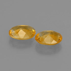 Citrino naturale giallo da 2,54 ct, taglio ovale, VS