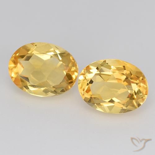 3.87ctw Naturale Oro medio Citrino, Ovale, VS