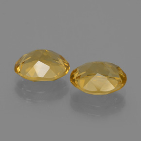Gemme di citrino arancio dorato profondo naturale da 3,31 ct, taglio ovale, VVS-VS