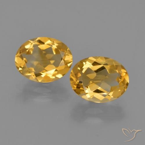 3.30ctw Medium Light Orange-Gold Citrino Pietre preziose, Ovale, VVS