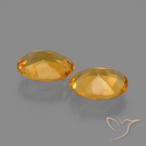 Gemme di Citrino Arancio intenso-OroG naturale da 2.78 ct, Ovale, VVS-VS