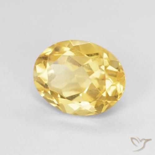Citrino Oro naturale da 2.12 ct, Ovale, VVS-VS