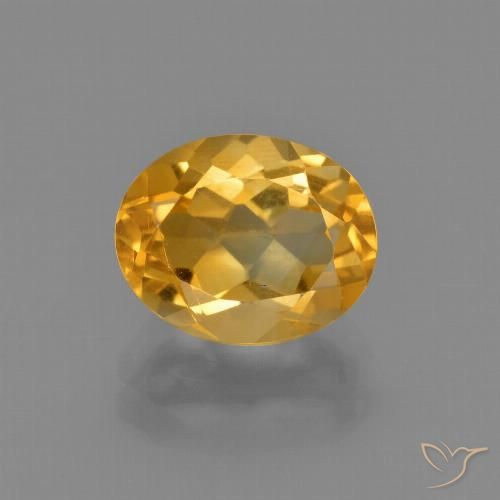 2.08ct Naturale Dorato scuro Citrino, Ovale, VVS-VS