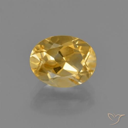 1.85ct Naturale Arancio dorato Citrino, Ovale, VS