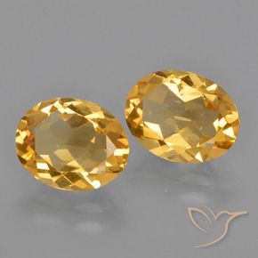 Gemme di Citrino Arancio-Oro naturale da 3.40 ct, Ovale, VVS-VS
