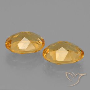 Gemme di Citrino Arancio-Oro naturale da 3.40 ct, Ovale, VVS-VS