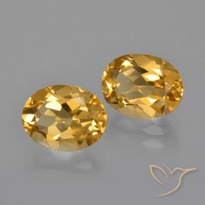 Gemme di Citrino Arancio Dorato Profondo naturale da 3.35 ct, Taglio ovale, VVS-VS