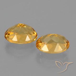 Gemme di Citrino Arancio Dorato Profondo naturale da 3.35 ct, Taglio ovale, VVS-VS