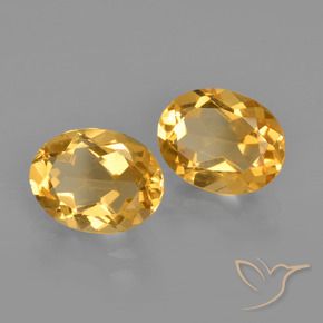 Gemme di Citrino Arancio Dorato Profondo naturale da 3.14 ct, Ovale, VVS-VS
